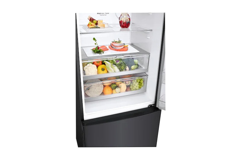 LG Frigorifero Smart Combinato Largo 70 Classe energetica E Maniglie integrate Display esterno LED 500lt
