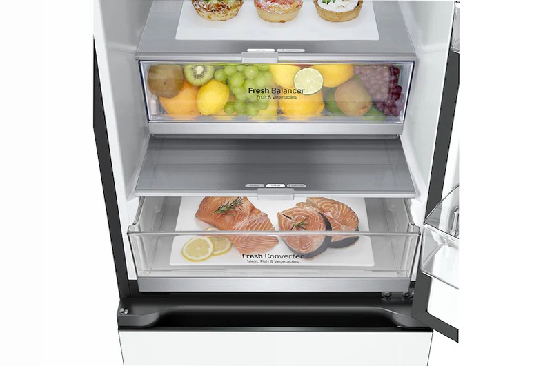 Frigorifero combinato LG GBB72TW9DQ Bianco D 387lt