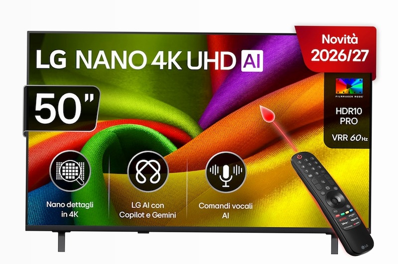 TV 50 pollici LG NANO 4K UHD AI NU90 4K Smart TV 2026 | 50NU900B6LA | LG Italia