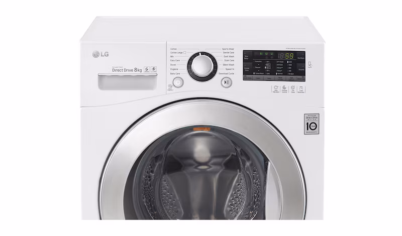 LG Lavatrice TurboWash™ 8 Kg Oblò Cromato 1200rpm 8kg Acciaio
