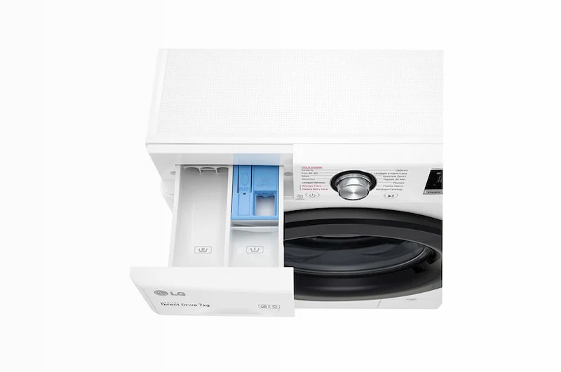 Lavatrice Slim 7kg AI DD™ LG V2 1200rpm Bianco