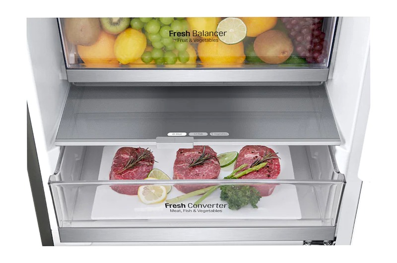 Frigorifero combinato LG GBB71PZVCN1 C 341lt