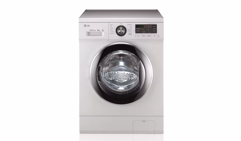 LG Lavatrice Slim 6 Kg Oblò Cromato 1200rpm 6kg Acciaio