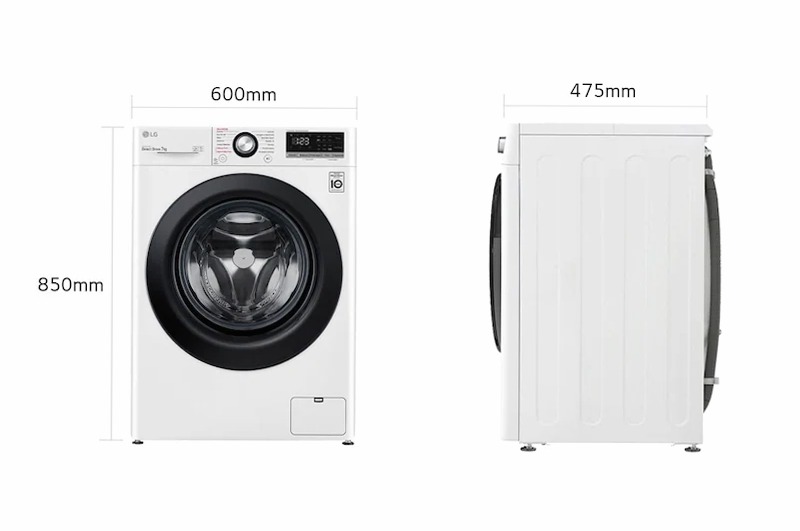 Lavatrice Slim 7kg AI DD™ LG F2WV3S7S6E 1200rpm Bianco