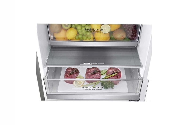 Frigorifero Combinato LG GBB72SAECN Inox C 384lt
