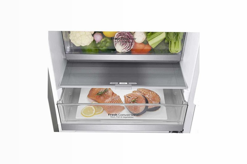 Frigorifero Combinato LG GBB72SAECN Inox C 384lt