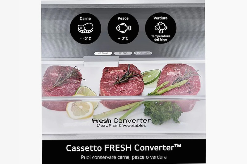 Frigorifero LG GBV3100AEP 344L Classe A Nero Combinato 344lt