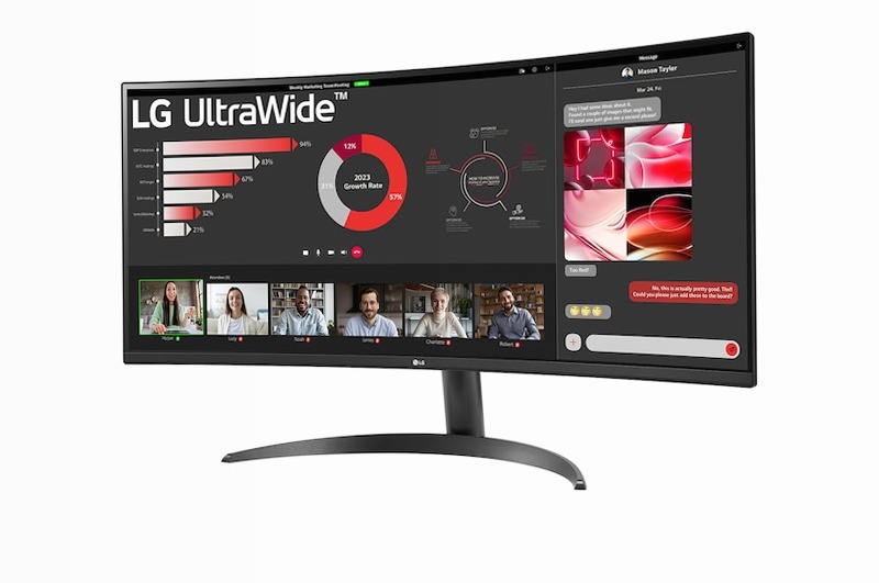 Monitor UltraWide 34" | Serie WR50QK Beige VA 3440 x 1440
