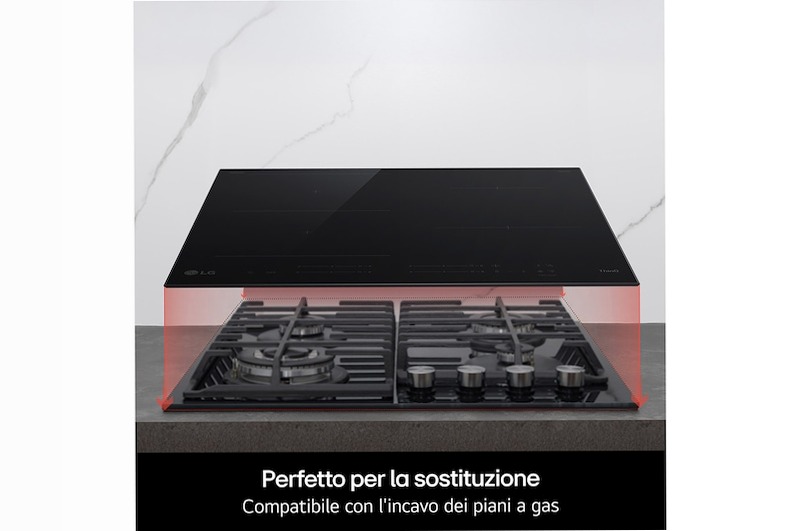 Piano cottura induzione LG CI5Z3025BN Nero A 4