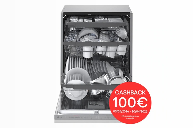 Lavastoviglie a scomparsa totale QuadWash Serie 3 14 Bianco