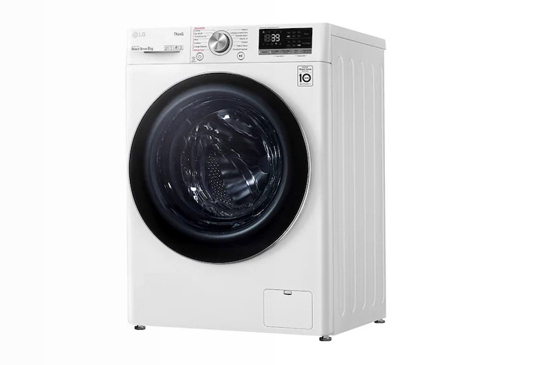 Lavatrice 8kg AI DD™ LG V7 - Classe A/A/A 1400rpm Bianco