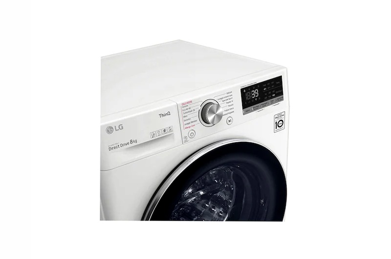 Lavatrice 8kg AI DD™ LG V7 - Classe A/A/A 1400rpm Bianco