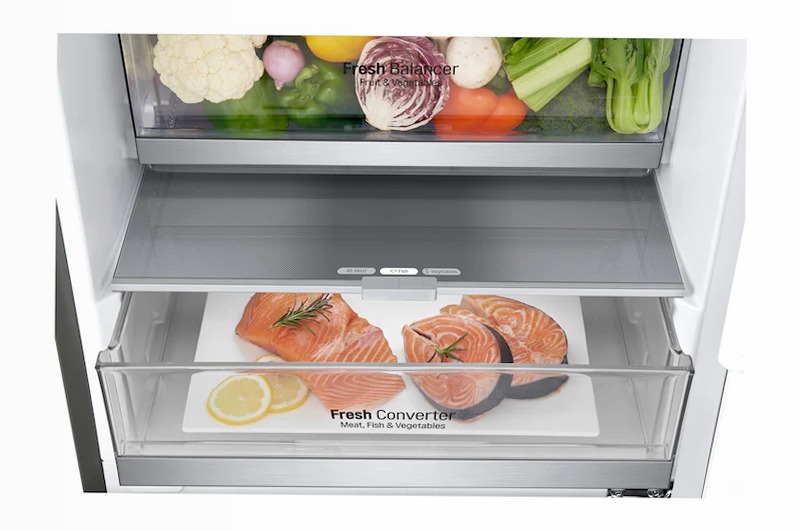 Frigorifero Smart Combinato LG GBB72PZUFN Inox D 419lt