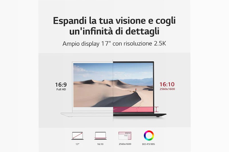 Notebook Gram 17" | Windows 11 Home 16