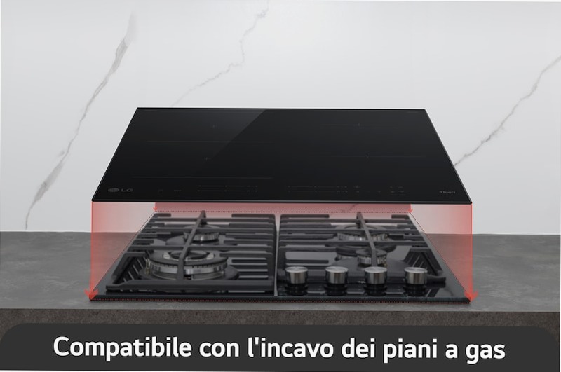 LG CI7Z2437BA Piano cottura induzione 60cm 7,4kW | LG Italia Nero 4