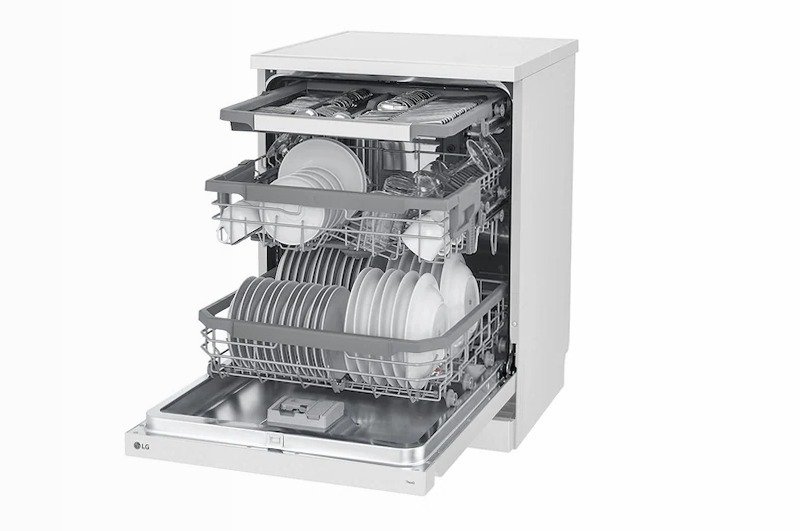 Lavastoviglie libera installazione QuadWash Serie 3 B 14 Bianco