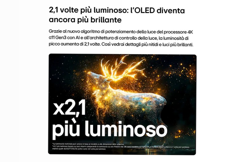 tv 48 pollici LG OLED evo AI G6 4K Smart TV 2026 - OLED48G66LS.API | LG Italia 48" HD