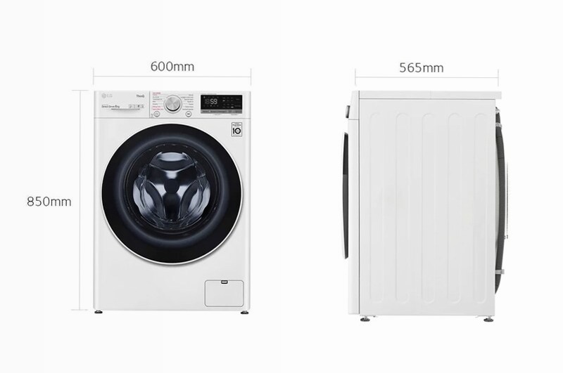 Lavatrice 8kg AI DD™ LG Serie V5 1400rpm Bianco