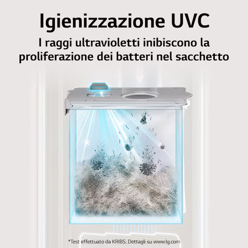 LG A9T-ULTRA1C CordZero Aspirapolvere All-in-One 0.44lt Beige