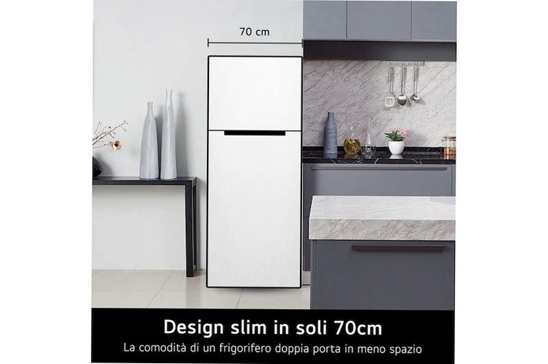 Frigorifero doppia porta 70cm - Classe E, 461L E 461lt