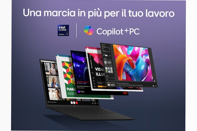Notebook gram 16" Copilot+ PC | Windows 11 Home | Ultra 7, 16GB RAM, 1TB SSD, Nero | LG Italia 16 512 GB SSD