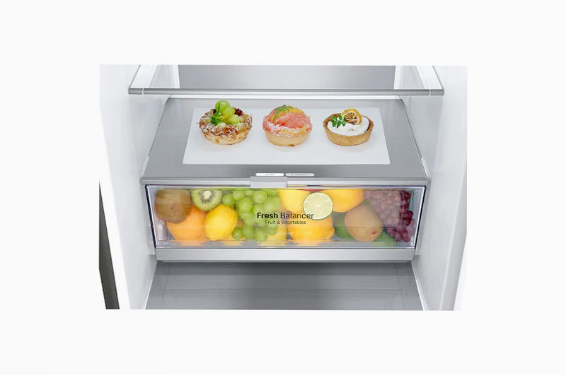 Frigorifero Combinato GBB72PZVCN LG Inox C 384lt