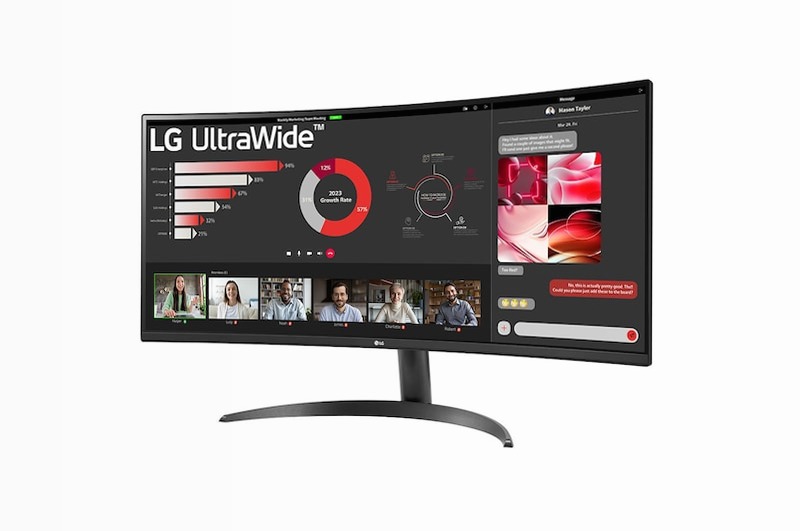 LG UltraWide 34" Serie WR50QC Nero VA 3440 x 1440