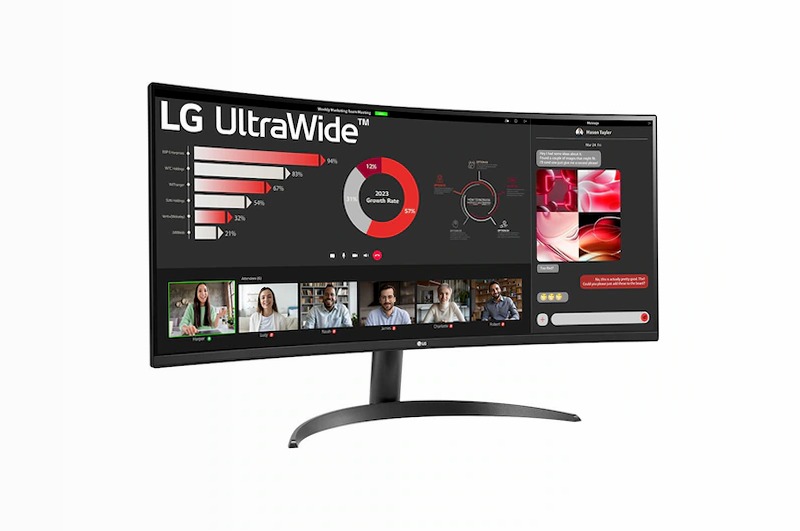 LG UltraWide 34" Serie WR50QC Nero VA 3440 x 1440