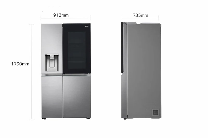 Frigorifero SidebySide LG GSXV91PZAE Inox E Side by Side 635lt