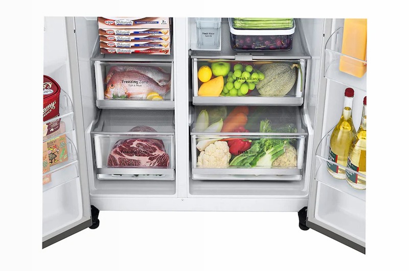 Frigorifero SidebySide LG GSXV91PZAE Inox E Side by Side 635lt