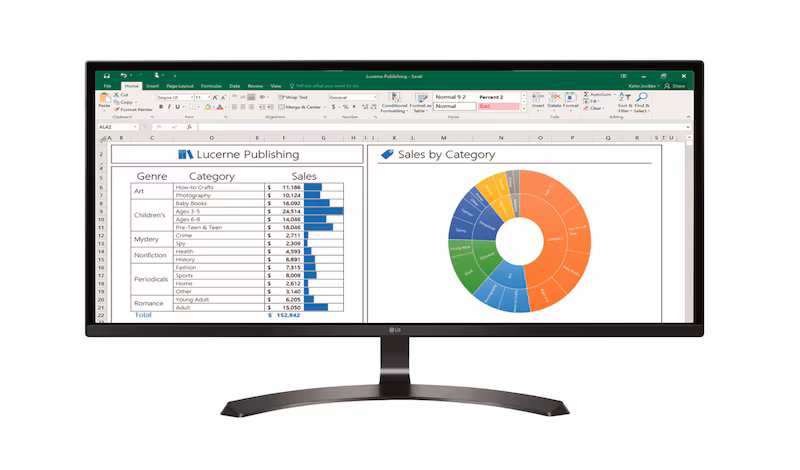 LG Monitor PC IPS 34" Nero 2560 x 1080
