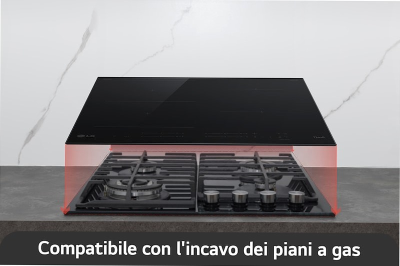 LG CBIZ2432B Piano cottura induzione 60cm 7,4kW | LG Italia Nero