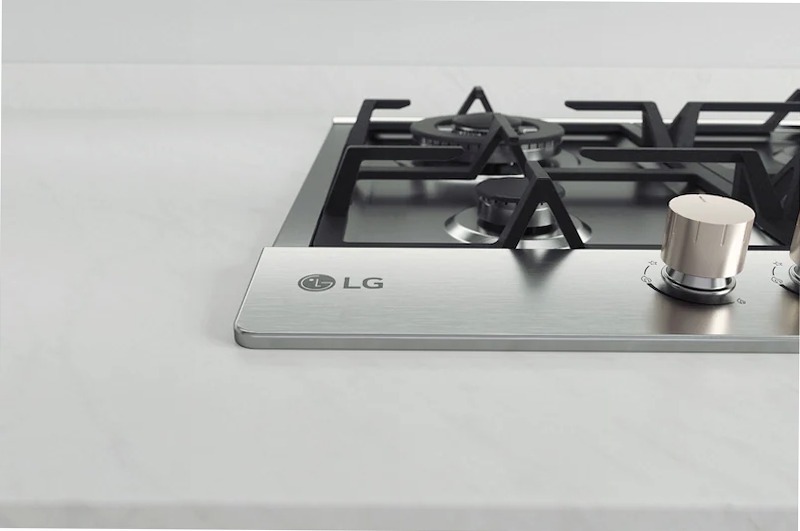 LG CBGZ2414S piano cottura a gas 60cm 4 fuochi Inox | LG Italia Argento
