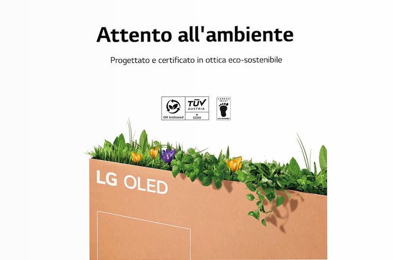 TV OLED evo 65" LG con Dolby Atmos Beige 4K