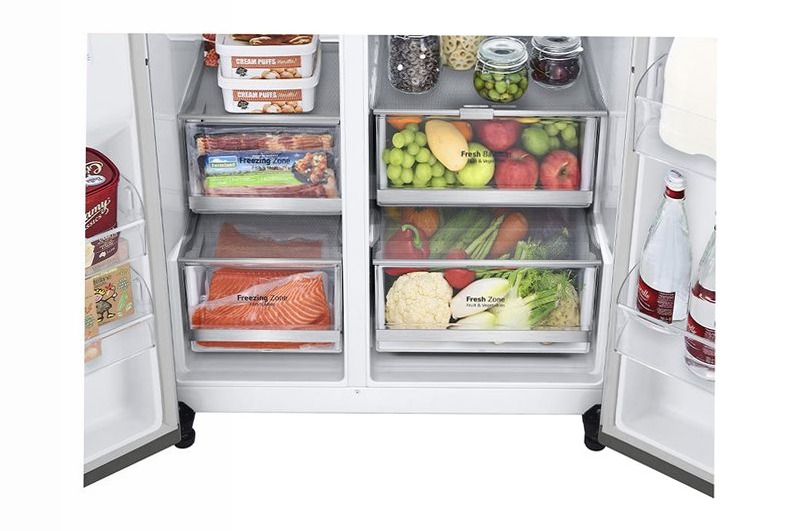LG GSGV80PYLD Frigo InstaView Side-by-Side 635L Argento D Side by Side 635lt