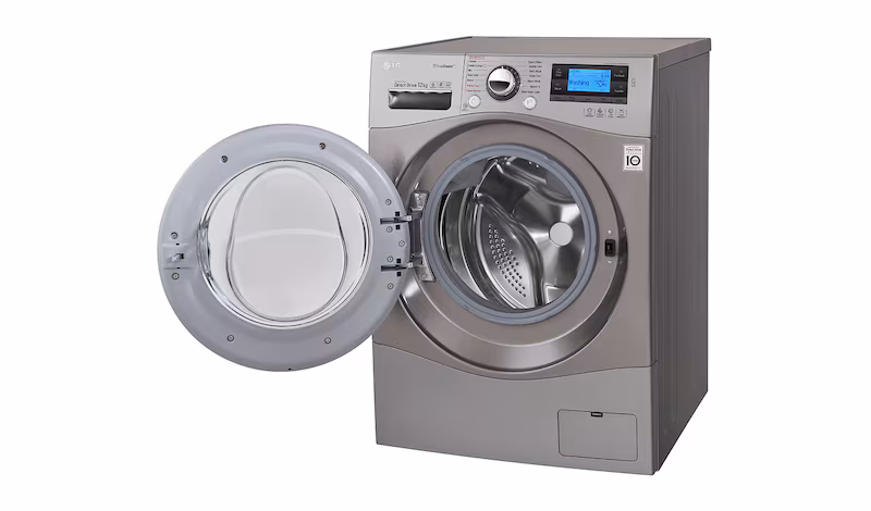 LG Lavatrice TurboWash™ 12 Kg - Oblò Cromato 1400rpm 12kg Acciaio