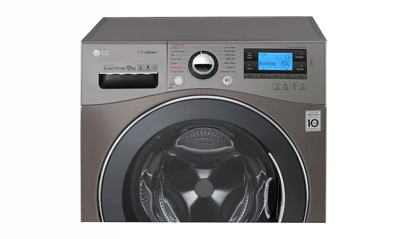 LG Lavatrice TurboWash™ 12 Kg - Oblò Cromato 1400rpm 12kg Acciaio