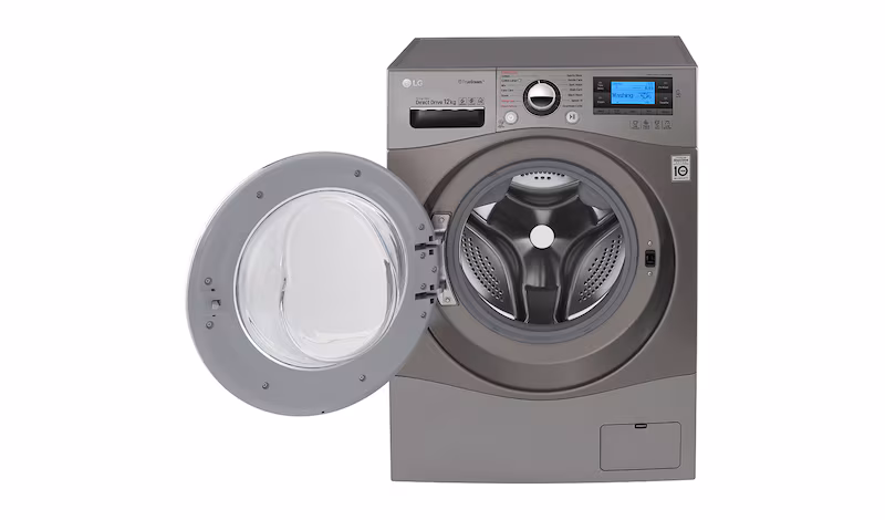 LG Lavatrice TurboWash™ 12 Kg - Oblò Cromato 1400rpm 12kg Acciaio