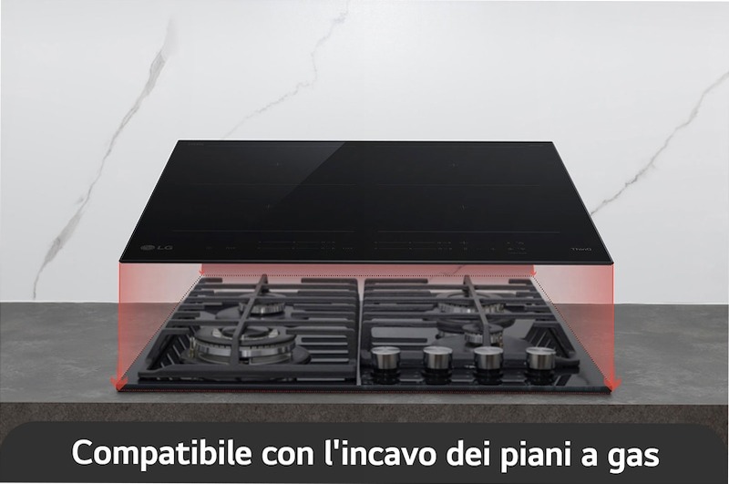 Piano Cottura Induzione LG CBIZ2437B Nero 4