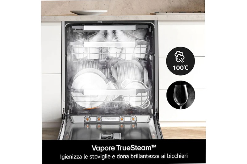 Lavastoviglie libera installazione QuadWash Serie 3 B 14 Acciaio