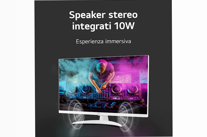 LG Full HD TV 27" Serie TQ615S Bianco