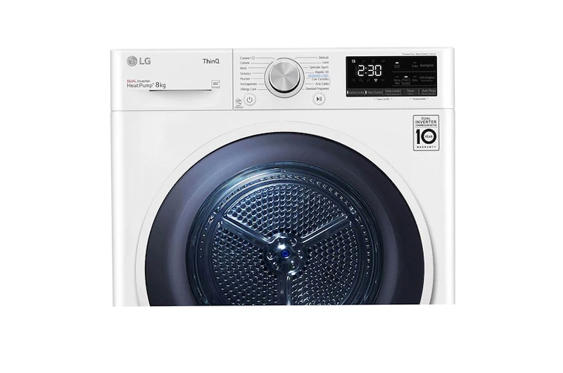 Asciugatrice 8kg + Aspirapolvere CordZero™ A9K - LG Italia C Bianco