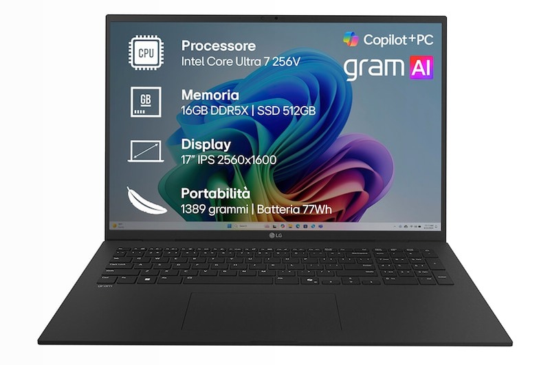 Notebook gram 17" Copilot+ PC 16 Windows