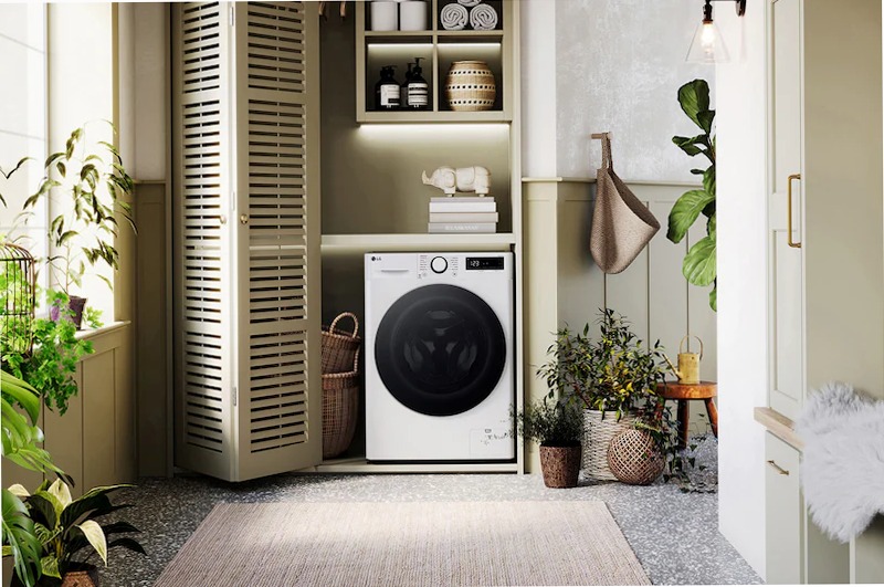 Lavasciuga LG D4R5010TSWS 10/6kg A-10%/D con vapore