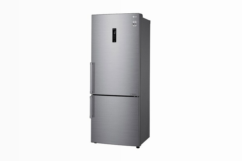 LG Frigorifero Smart Combinato Largo 70 Classe energetica E Maniglie a barra in alluminio Display esterno LED 462lt