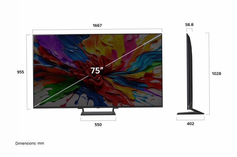 TV 75 pollici LG QNED evo AI QNED93 MiniLED 4K Smart TV 2025 - 75QNED93A6A | LG Italia 75" HD Mini-LED