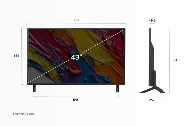 LG QNED82 43 pollici - Smart TV 4K Beige 43" HD