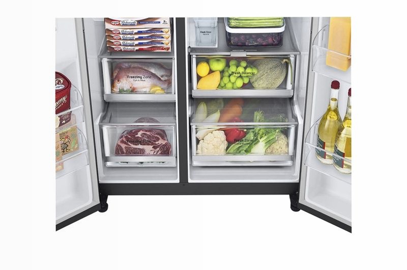 LG GSGV81EPLL Frigo InstaView Side-by-Side 635L Nero E Side by Side 635lt