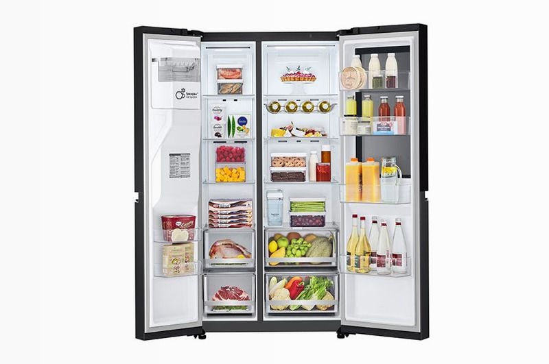 LG GSGV81EPLL Frigo InstaView Side-by-Side 635L Nero E Side by Side 635lt