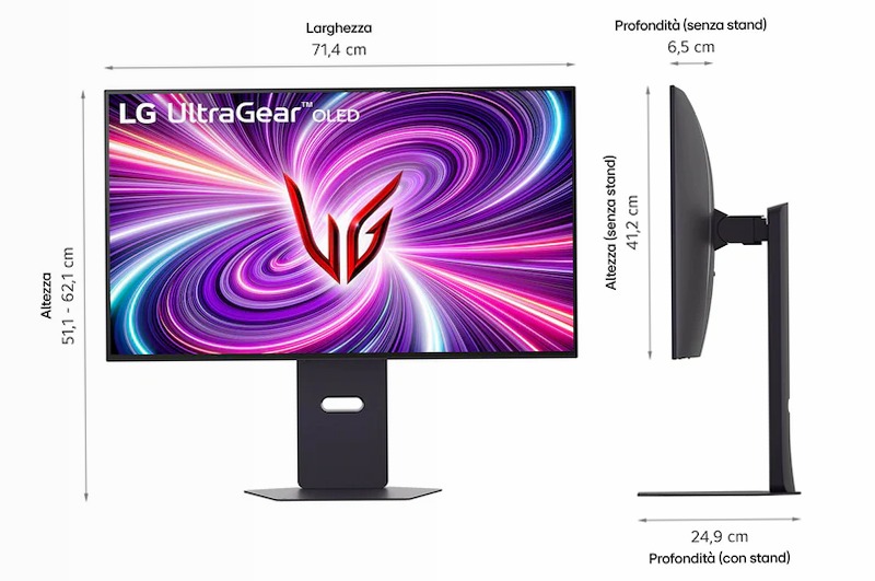 Monitor Gaming UltraGear OLED 32" Nero 3840 x 2160